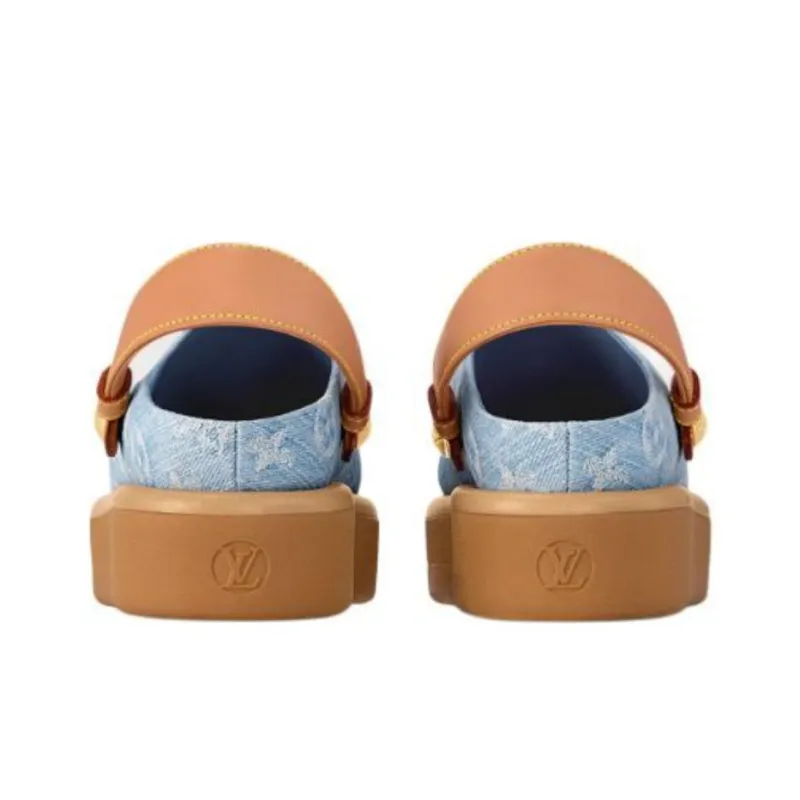 LOUIS VUITTON Aspen Casual Single Shoes Women's Sky Blue-3