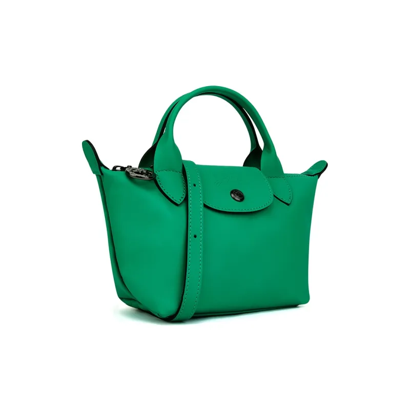 LONGCHAMP Cow Leather Shoulder Bag Crossbody Bag Handbag Women's Green-2