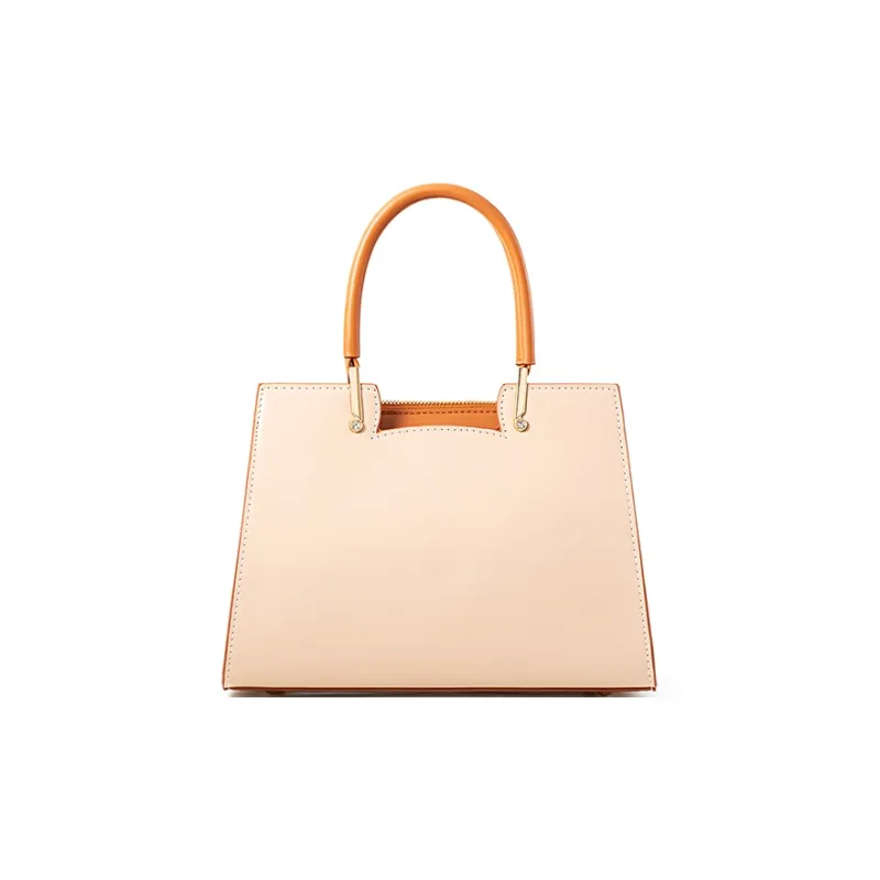 Vigno Synthetic Leather Handbag One Shoulder Crossbody Regular Women's Apricot-3