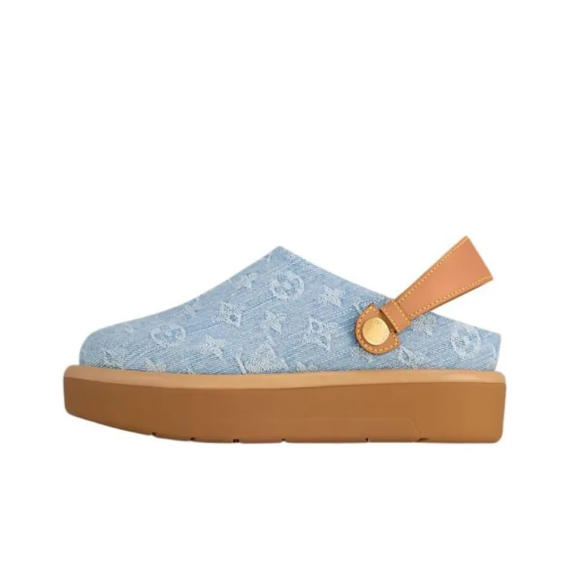 LOUIS VUITTON Aspen Casual Single Shoes Women's Sky Blue-0