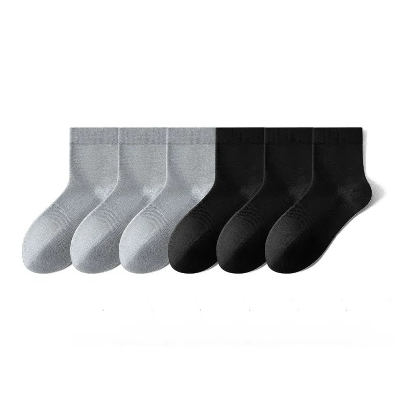 SHIWAJI Mid Calf Socks Unisex 6 Pack-13