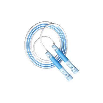 YUEDONG Professional Racing Non Countable Jump Ropes Kids PVC Rope PP+TPE Controller 2.4m/2.8m Blue