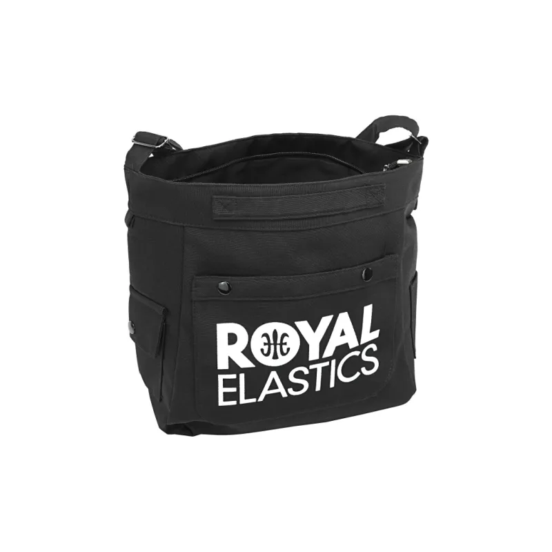 ROYAL ELASTICS Canvas Canvas Bag Shoulder Bags Regular Unisex Black/White-0