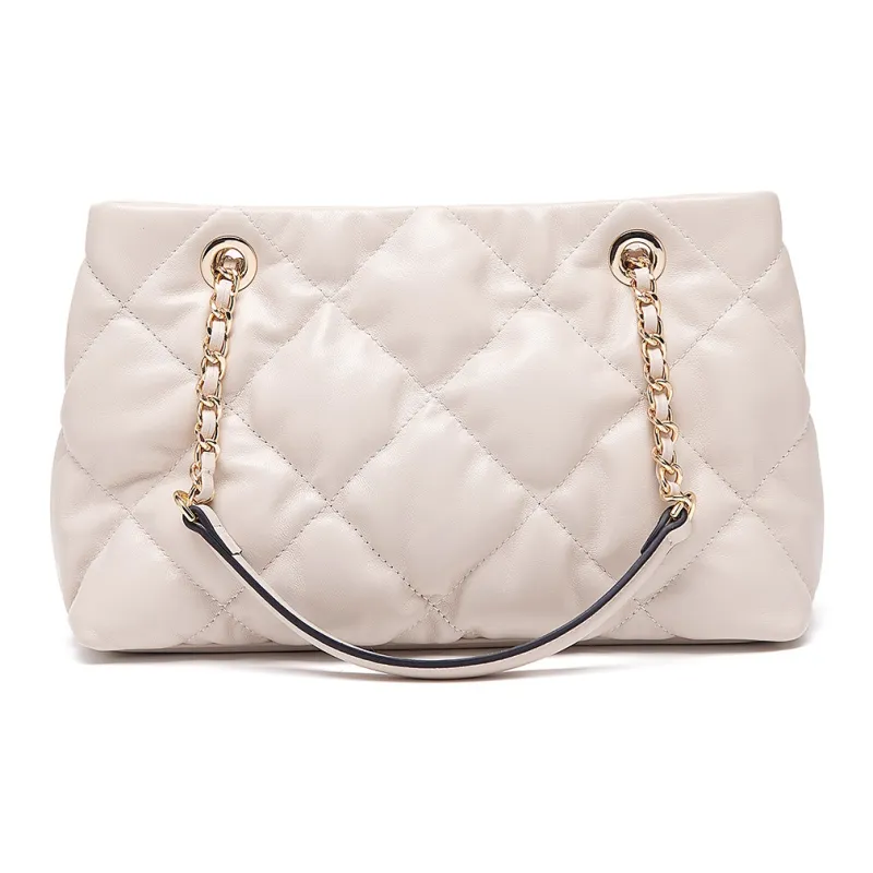 Montagut Sheepskin Chain Bag, Shoulder Bag Regular Women's Ecru/Light Green/Stone Gray/Acorn/Ice Coffee/Yellow/Black-3