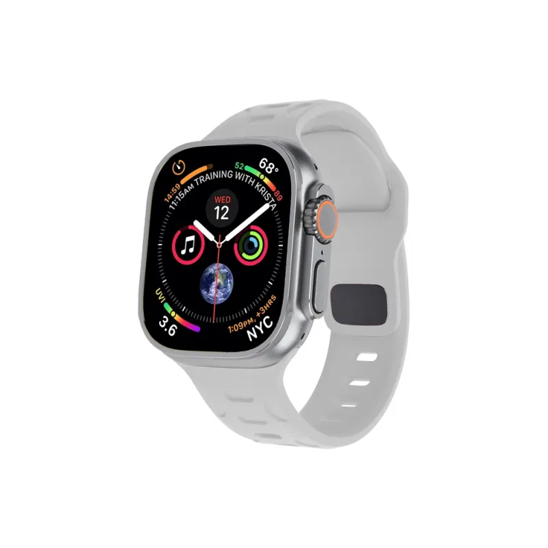 VAGENARI Watch Band Apple Compatibility Apple Watch Ultra1, Ultra2, 49/45/44mm Fluoroelastomer Material-3