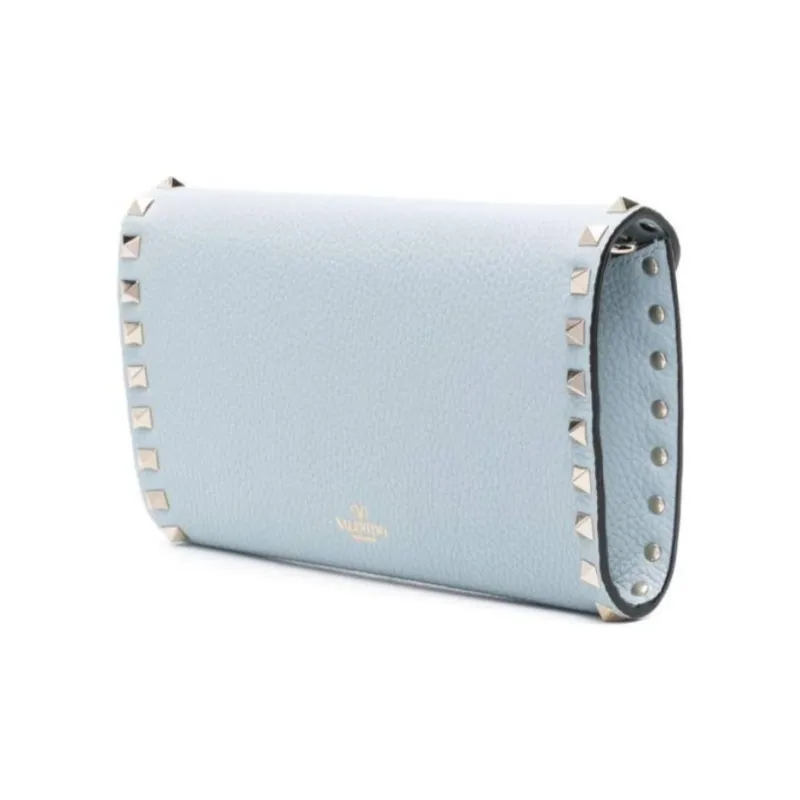 Valentino ROCKSTUD Calfskin Crossbody Bag Shoulder Bag Women's Sky Blue-2