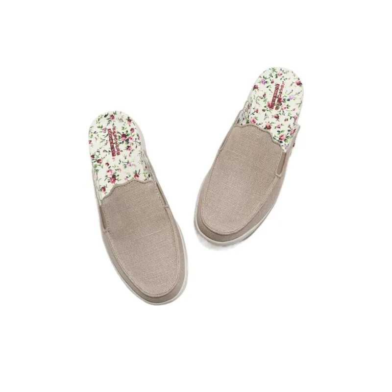 Skechers Arch Fit Motley Quiet Wrap-toe Slippers Women's Khaki-4