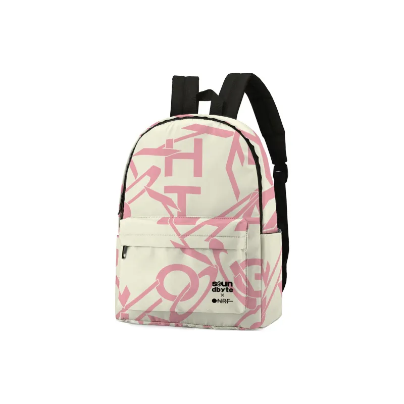 ONRF SOUNDBYTE Collaboration Polyester Backpack Unisex White-8