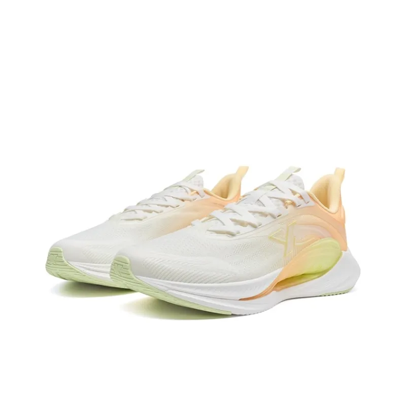XTEP Hydrogen Wind 7.0 Cushioning Breathable Lightweight Low Top Running Shoes Women's Clear Orange Breeze-4