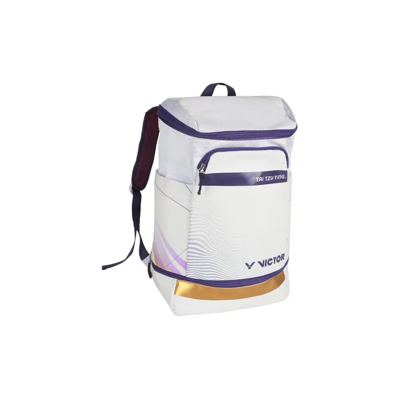 VICTOR Badminton Rackets Backpack Bright White & Medium Purple Unisex-0