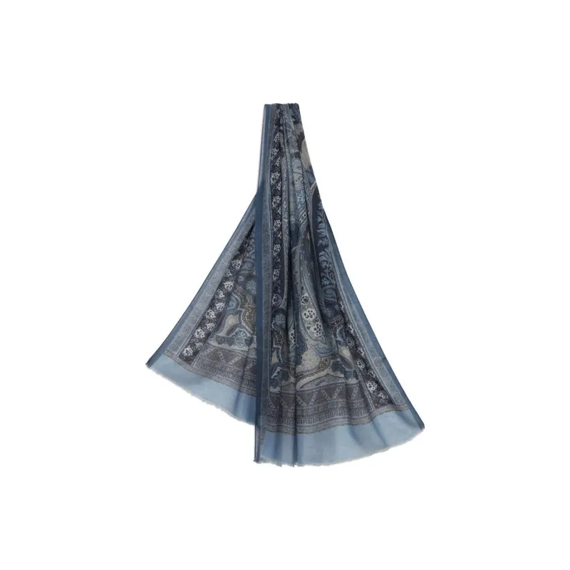 ETRO Paisley-print Cashmere Scarf-1