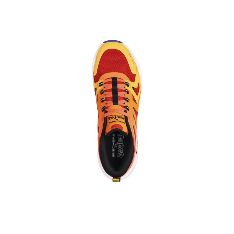 Skechers SNOOP Anti Slip Wear Resistant Low Top Training Shoes Men's Red Orange-3