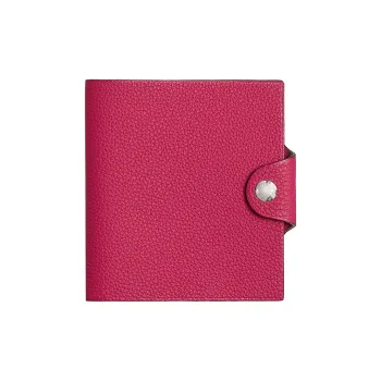 HERMES Ulysse Togo Calfskin Storage Bag Mini Women's 0D Rose Mexico Pink
