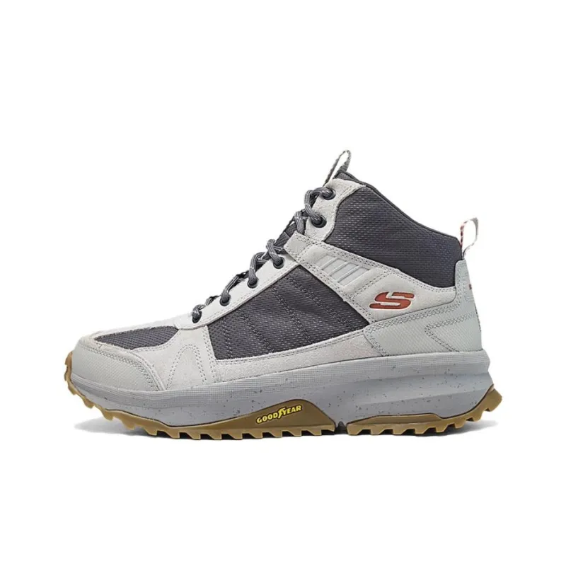 Skechers OUTDOOR Slip Resistant Breathable Mid Top Hiking Shoes Men's Gray-0