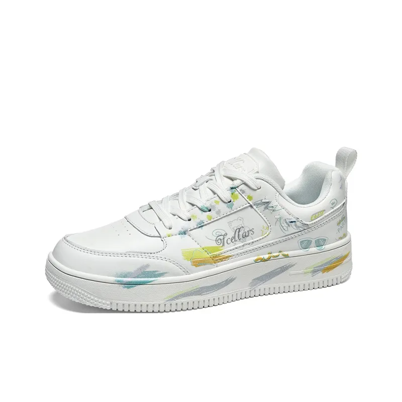 TCELLARS Skateboard Shoes Unisex Low Top White-110