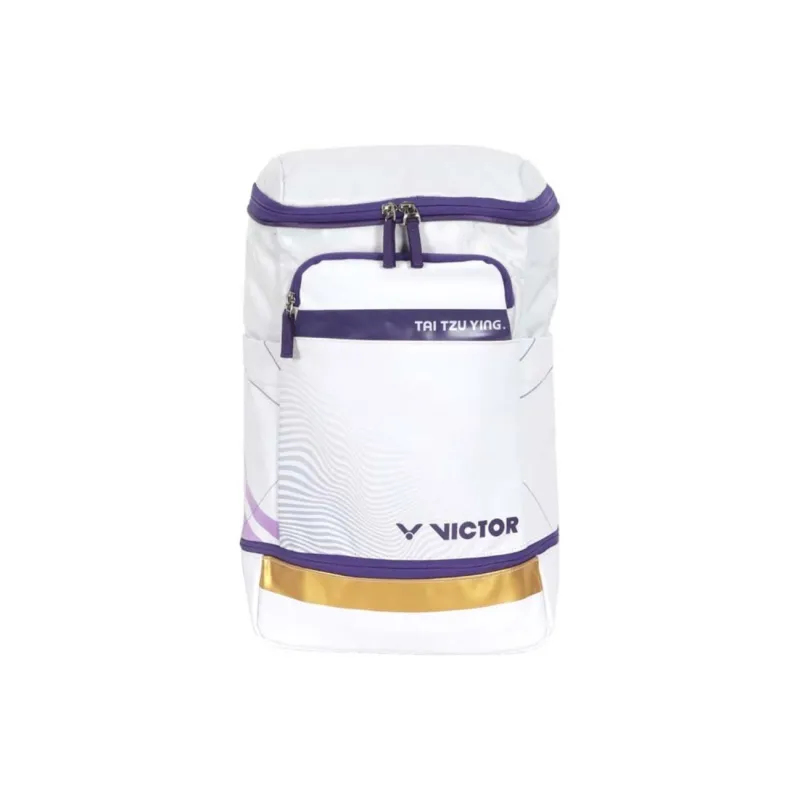 VICTOR Badminton Rackets Backpack Bright White & Medium Purple Unisex-1