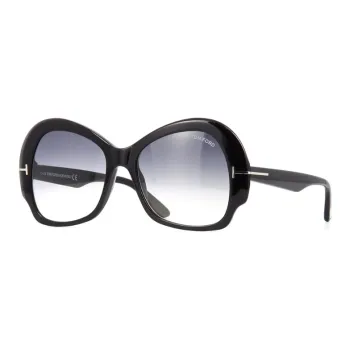 TOM FORD Acetate Butterfly Sunglasses Unisex Black