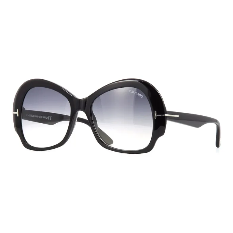 TOM FORD Acetate Butterfly Sunglasses Unisex Black-0