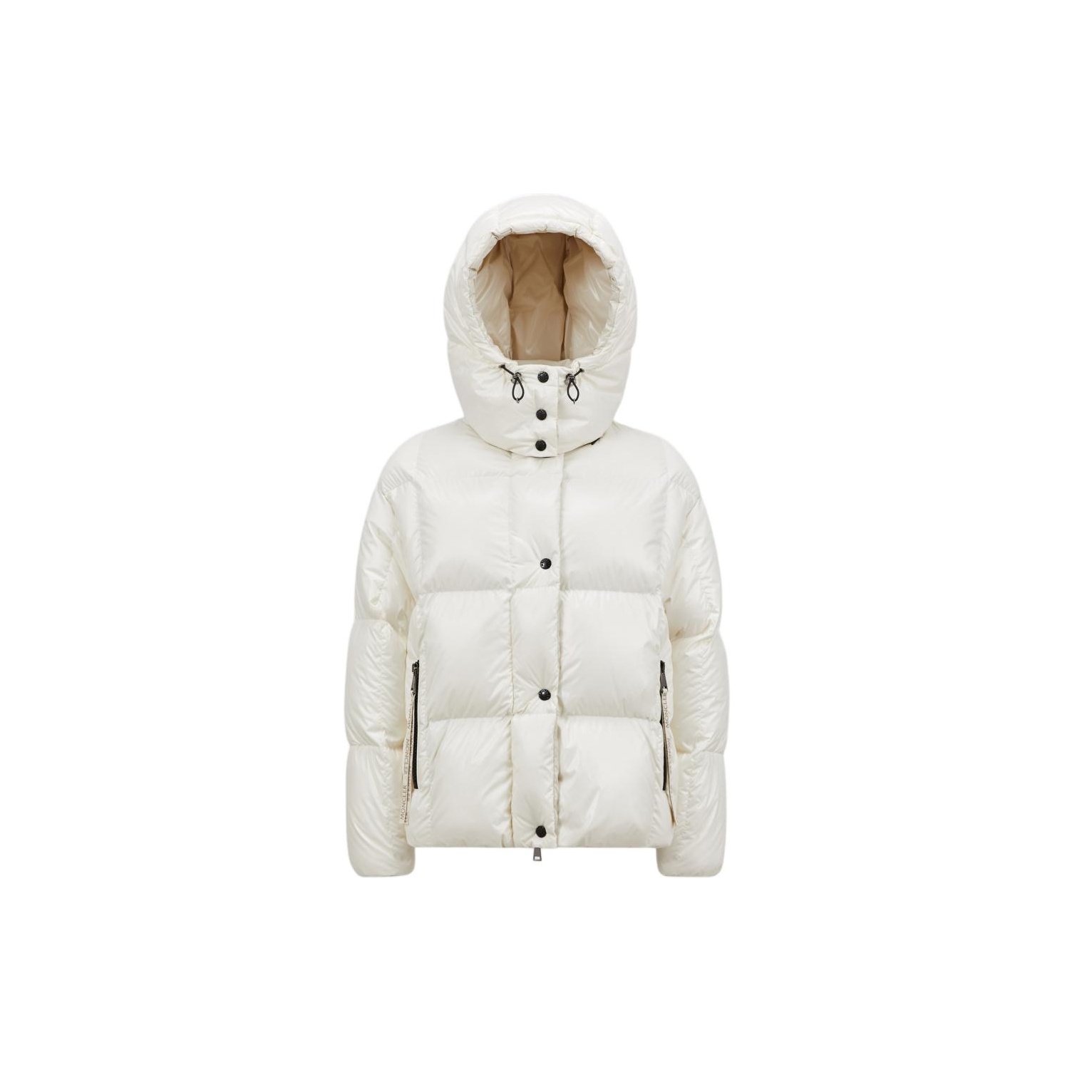 white moncler coat POIZON