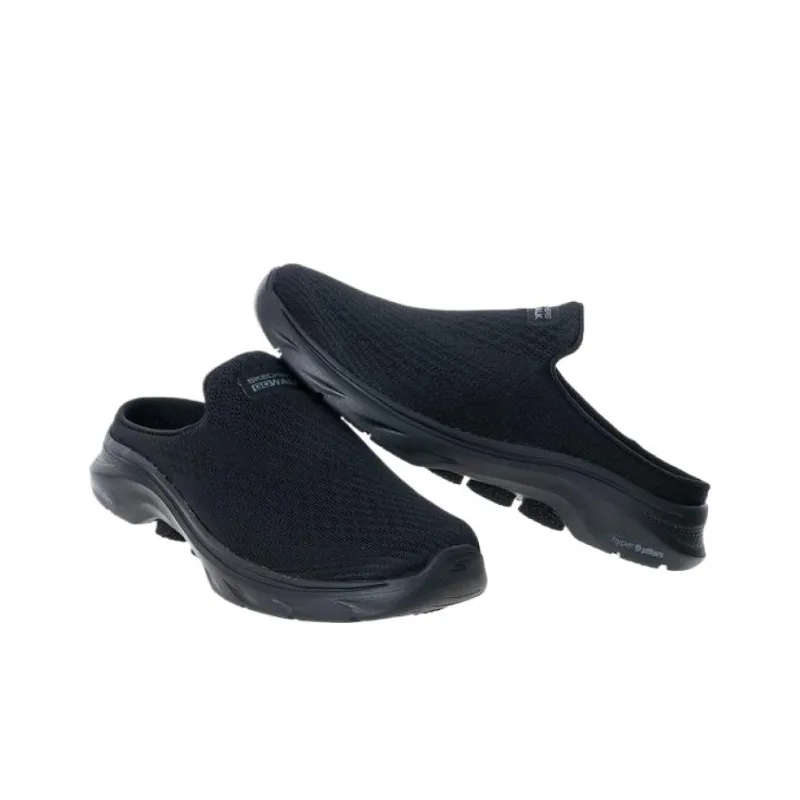 Skechers GO WALK 7 Slip Resistant Abrasion Resistant Closed Toe Slippers Women's Black-3