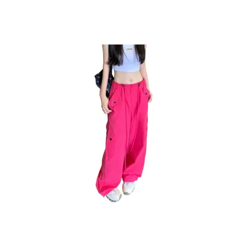 JASONWOOD Cargo Pants Women's Rose Red