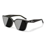 Transparent Green Frame with Gray Lens