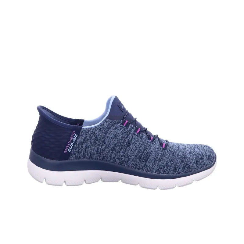 Skechers Summits Anti Slip Wear Resistant Low Top Casual Shoes Women's Marine Blue-1