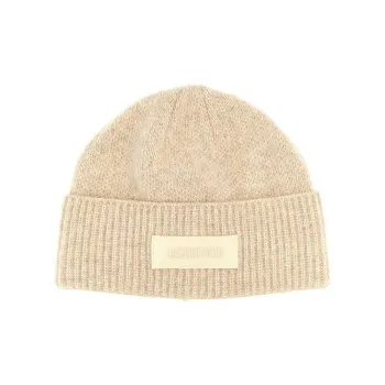 Jacquemus Merino Wool Beanies Women's Beige
