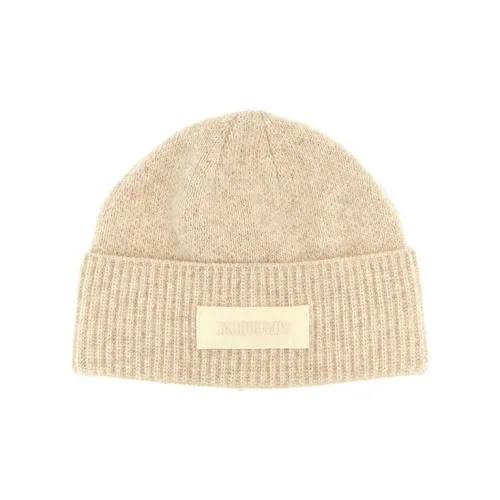 Jacquemus Merino Wool Beanies Women's Beige