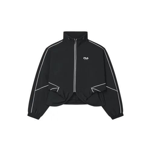 FILA MILANO Italian Luxury Sports Collection Jackets Women's Jet Black