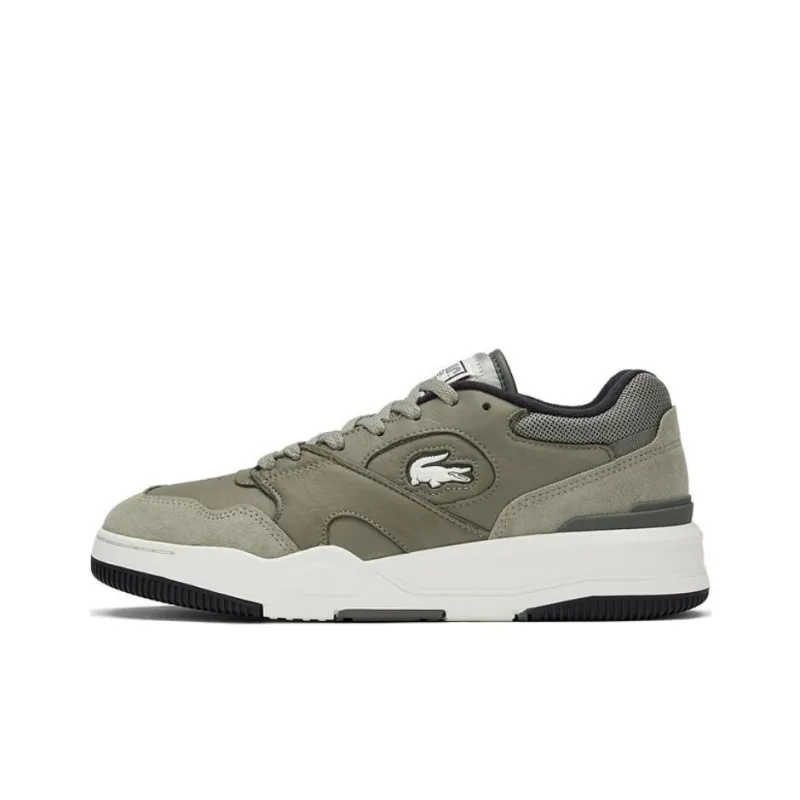 LACOSTE Anti Slip Wear Resistant Low Top Skateboard Shoes Men's Green-0