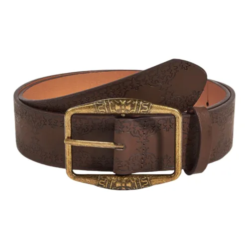 Emperor Penguin Vintage Brown Advanced Ethnic Style Small Design American Jeans Belt PU Leather Belts Women's 3.8cm