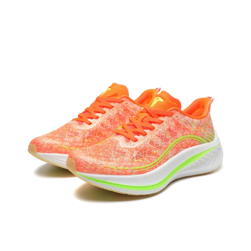 TREEPERI Running Shoes Unisex Low-Top Orange/Yellow/White-2