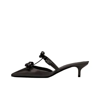 Valentino French Bows Stylish Sandals Women's Black