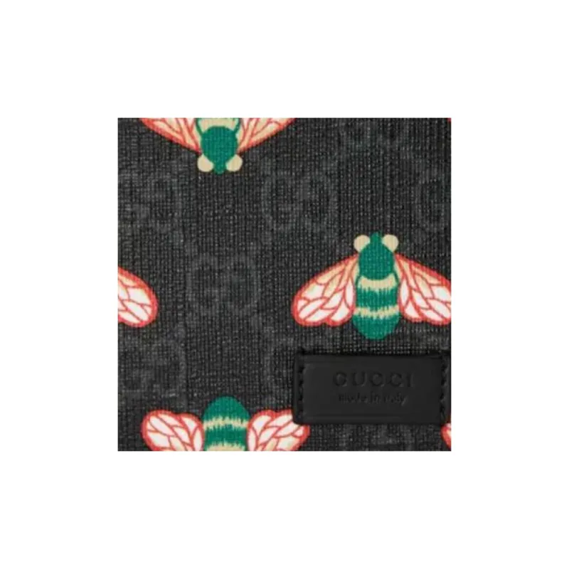 GUCCI Canvas Wallet Mini Men's Black-9