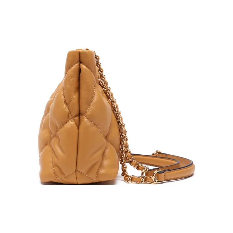 Montagut Sheepskin Chain Bag, Shoulder Bag Regular Women's Ecru/Light Green/Stone Gray/Acorn/Ice Coffee/Yellow/Black-25