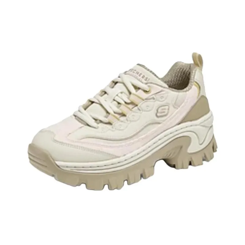 Skechers Street Anti Slip Wear Resistant Low Top Chunky Sneakers Women's Beige Pink-2