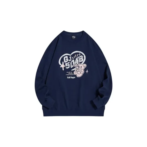 XTEP Semi-sugar Series Sweatshirts Women's Deep Calm Blue