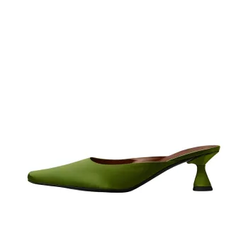 D'ACCORI Closed Toe Slippers 5.5cm Women's Green