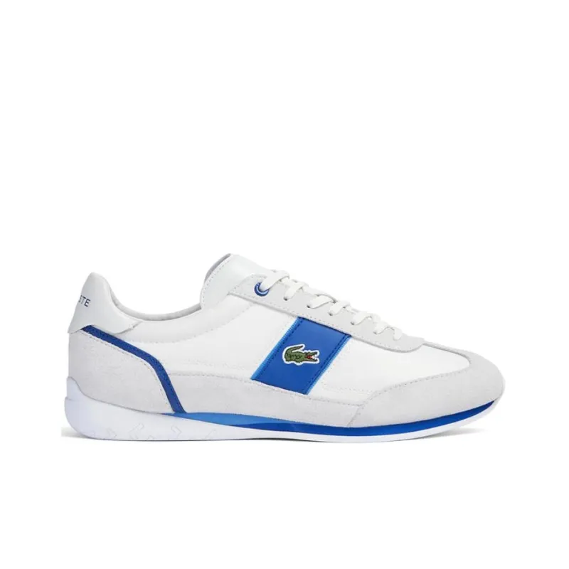 LACOSTE Low Top Casual Shoes Men's White Blue Multicolor-1
