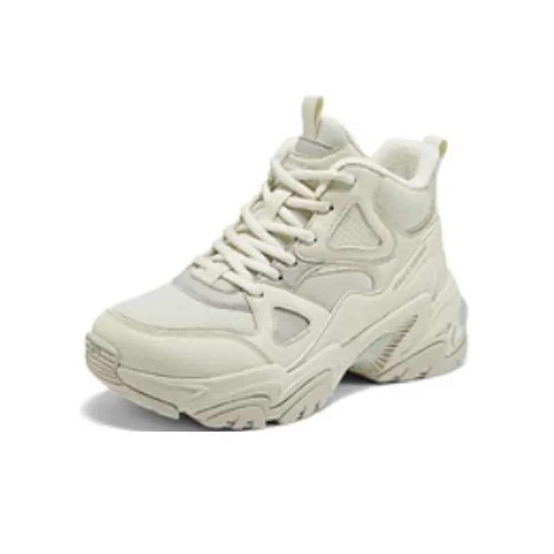 Skechers DLITES Breathable And Resilient High Top Casual Running Shoes Women's Gray-2