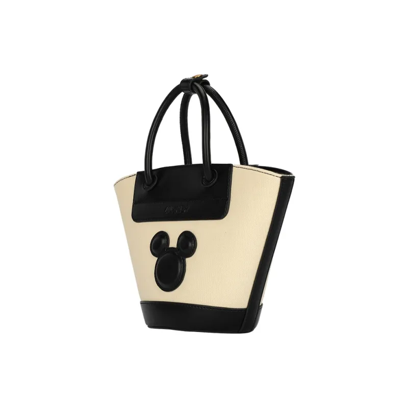 Disney Mickey Series PU/Canvas Shoulder Bag Regular Women's Ecru-7