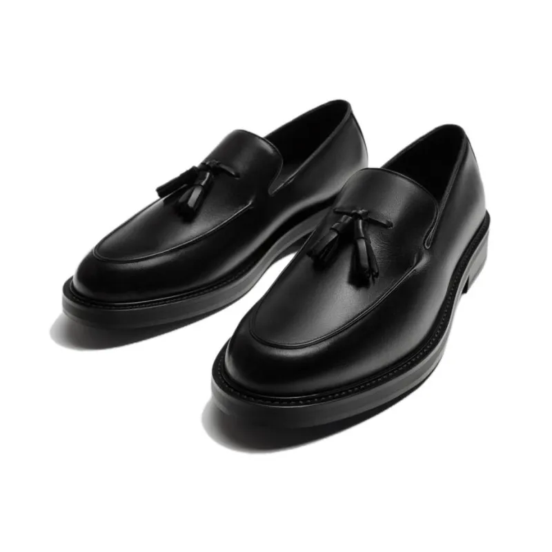 ZARA Loafers Men Black-2