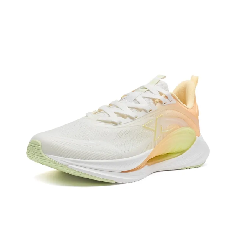 XTEP Hydrogen Wind 7.0 Cushioning Breathable Lightweight Low Top Running Shoes Women's Clear Orange Breeze-2