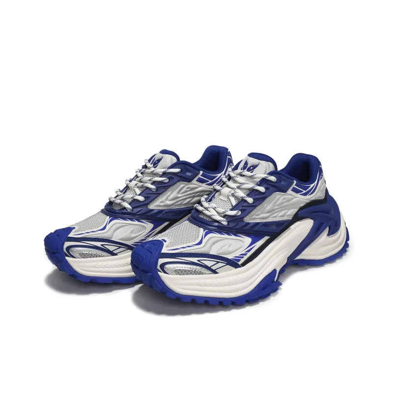OGR Abrasion Resistant Breathable Height Increasing Low Top Running Shoes Unisex Luo Blue-1