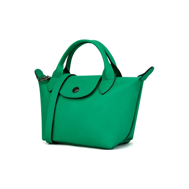 LONGCHAMP Cow Leather Shoulder Bag Crossbody Bag Handbag Women's Green-1