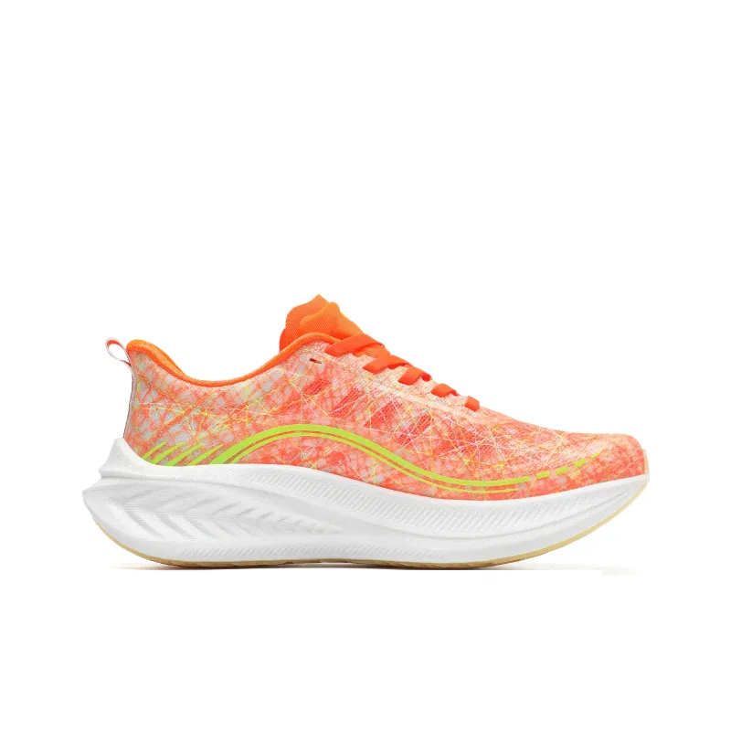 TREEPERI Running Shoes Unisex Low-Top Orange/Yellow/White-1