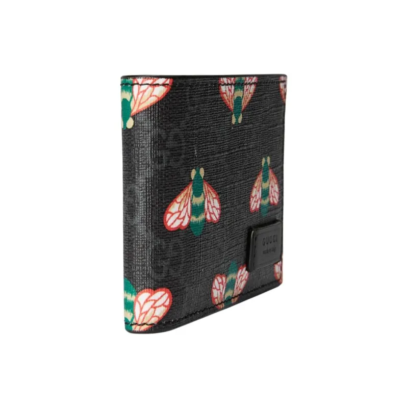 GUCCI Canvas Wallet Mini Men's Black-1