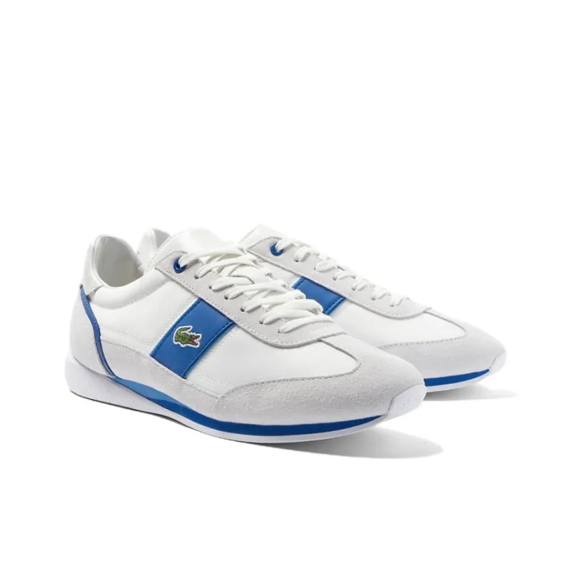 LACOSTE Low Top Casual Shoes Men's White Blue Multicolor-2