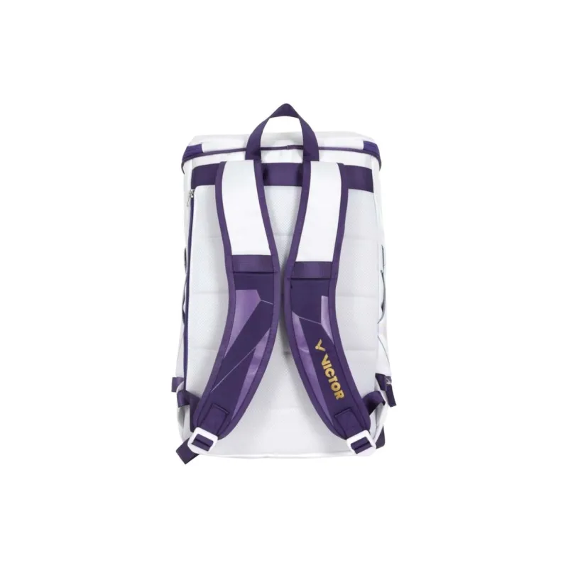 VICTOR Badminton Rackets Backpack Bright White & Medium Purple Unisex-3